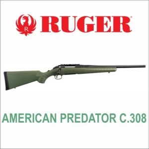 FUSIL RUGER CAL 308WIN AMERICAN PREDATOR GREEN 4Tiros 18Pulgadas A.15135