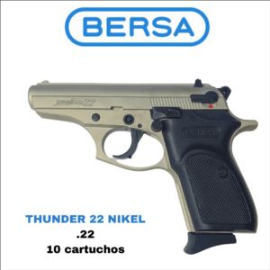 BERSA THUNDER 22 NIKEL CAL .22 10T