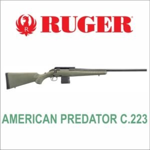 FUSIL RUGER CAL 223 AMERICAN PREDATOR GREEN 4Tiros 22"(26944) A.15138