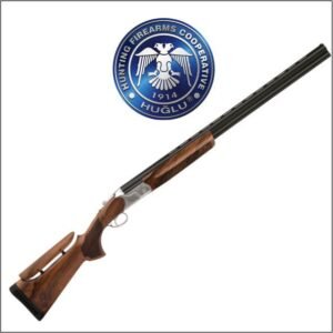 ESCOPETA HUGLU CAL 12/76 M.TRAP 28" TRP SILVER MADERA NOGAL SUPERPUESTA A.16150