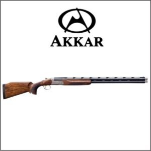ESCOPETA CAL 12 AKKAR CHURCHILL 206 TRAP 760 MM PORTED T.A T. NOGAL SELEC. REGULABLE 5 MC EXT BASCULA NIKEL MALETIN A.6752
