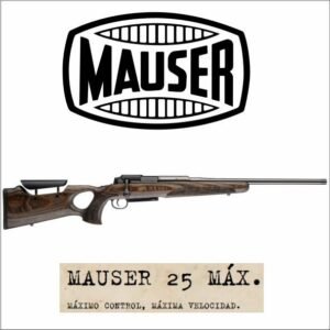 FUSIL CAL 308 MAUSER 25 Max 51CM RECTILINEO Montaje Picatinny con Anillas de Acero Ingresa en Agosto